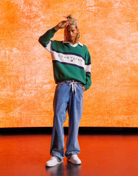 Tommy Jeans - Aiden - Jean baggy - Délavage moyen - view 1