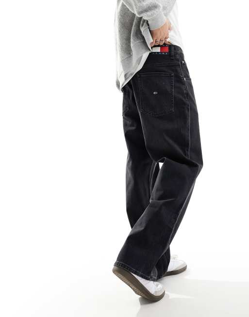 Jeans larghi neri clearance