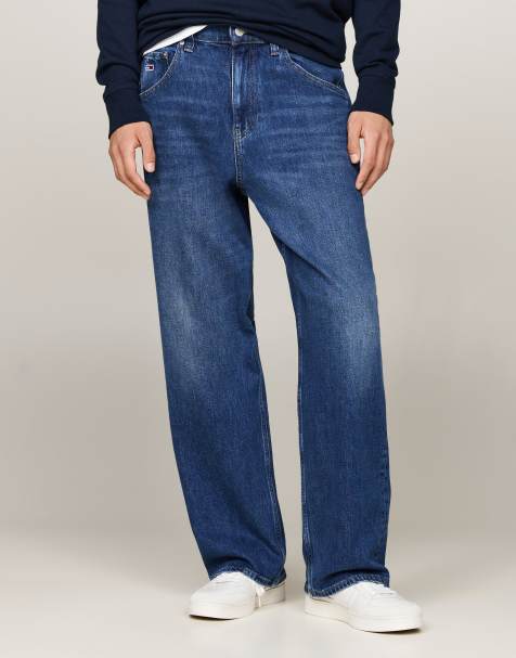 Tommy Jeans - Aiden - Mørkeblå posede jeans - view 1