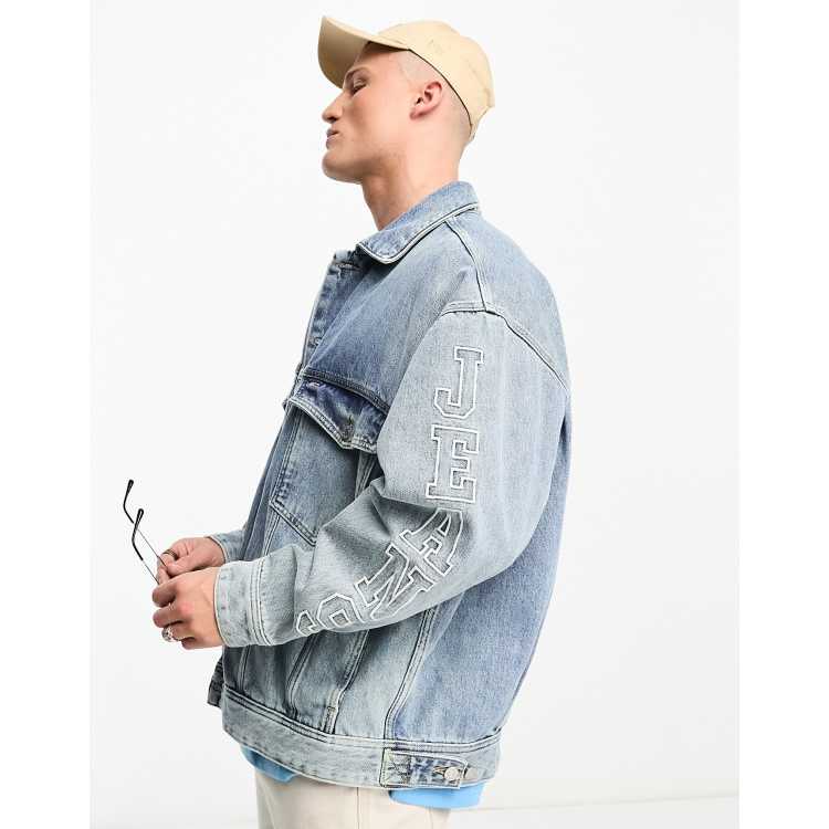 Tommy jeans denim hot sale jacket mens