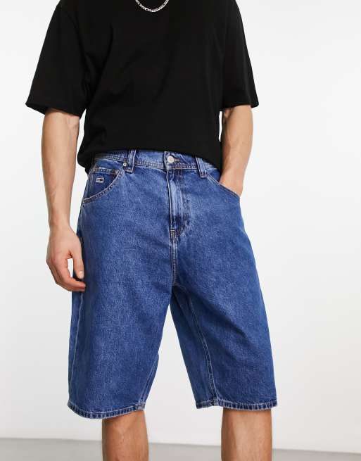 Tommy Jeans – Aiden – Pösiga jeansshorts i mellanljus tvätt, 2 av 4