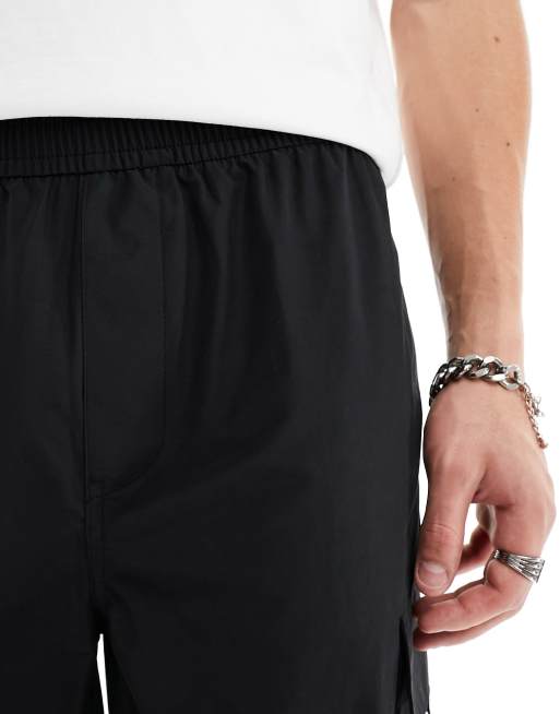 Tommy Jeans Aiden utility shorts in black, 5 of 5