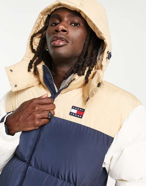 Tommy jeans retro on sale block half zip jacket