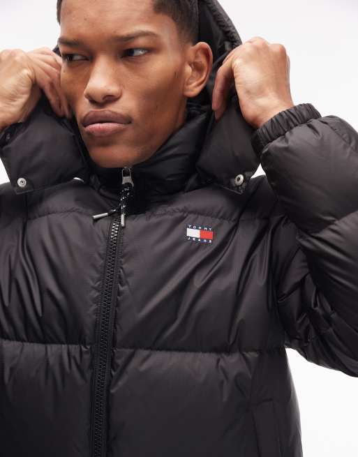 Tommy Jeans – Alaska – Daunen-Steppjacke in Schwarz ASOS