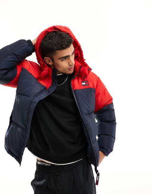 Tommy Jeans - Alaska - Doudoune color block - Bleu marine
