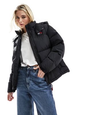 Tommy Jeans Alaska puffer jacket in black - ASOS Price Checker