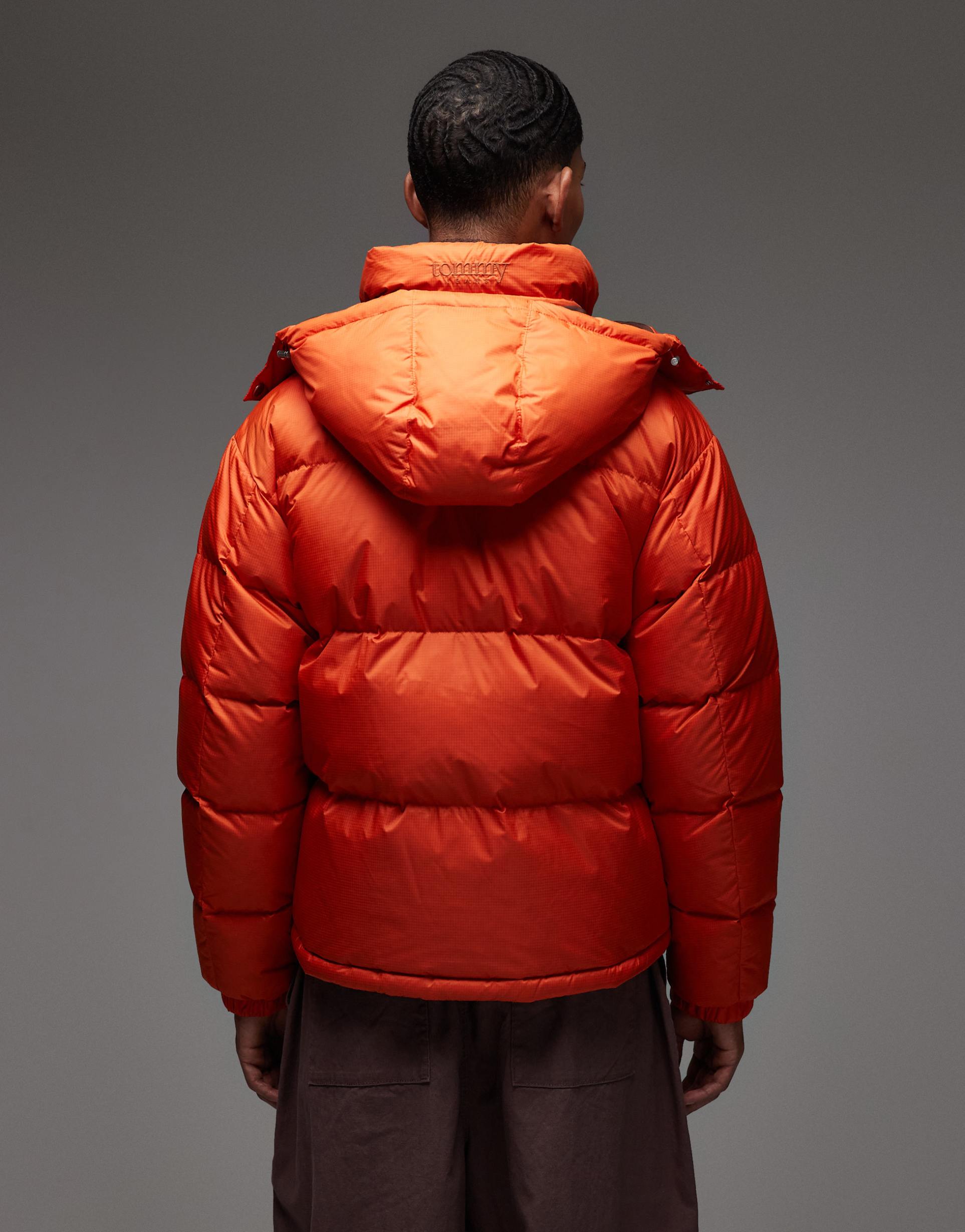 Tommy Jeans 알래스카 다운 퍼프 자켓 오렌지