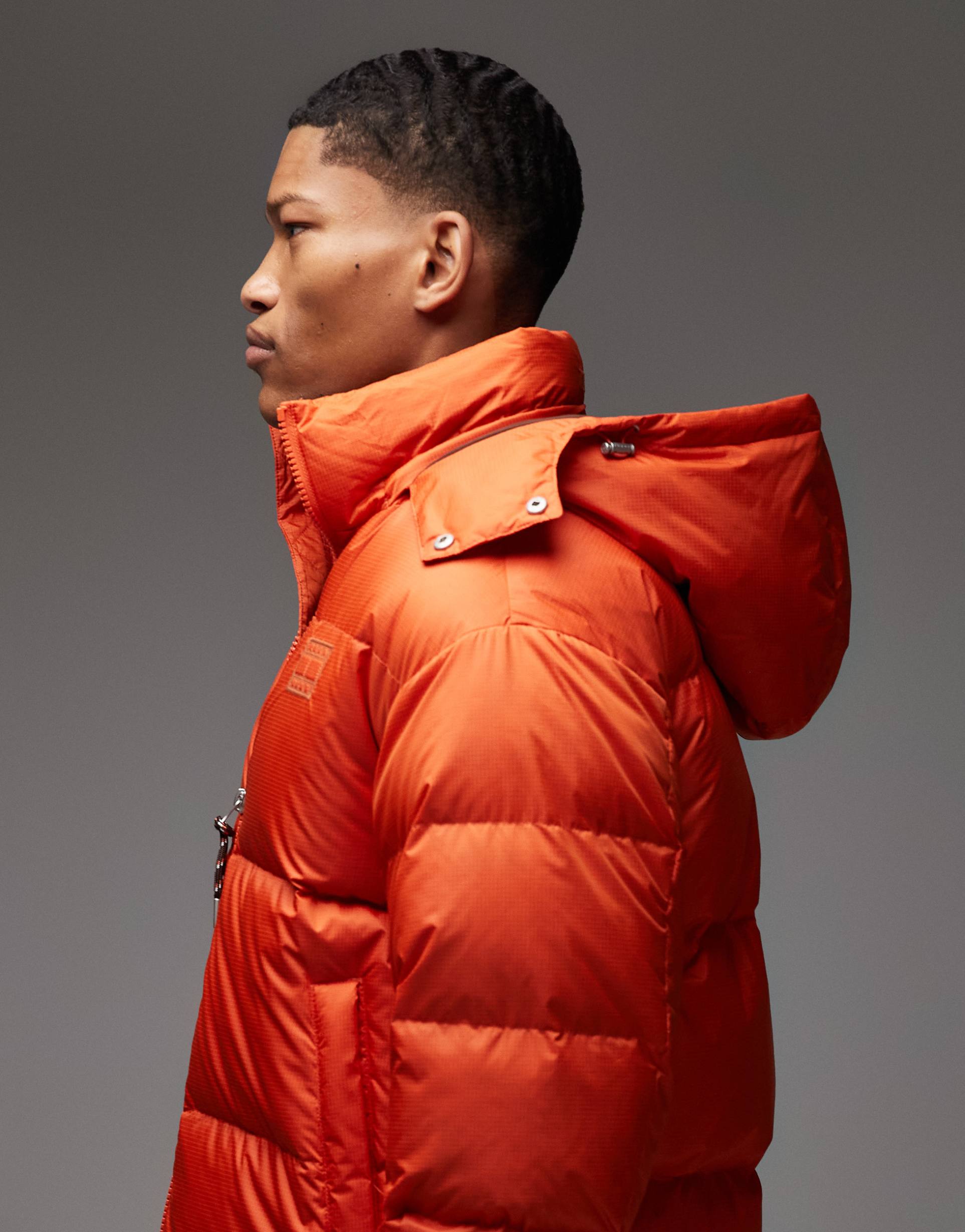 Tommy Jeans 알래스카 다운 퍼프 자켓 오렌지