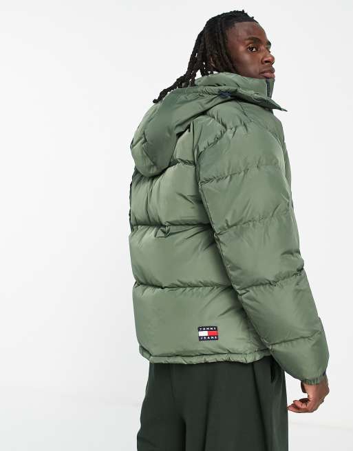 Tommy jeans down puffer jacket detachable clearance hood