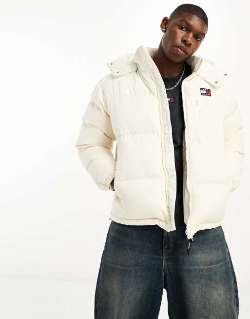 Tommy jeans white hot sale jacket