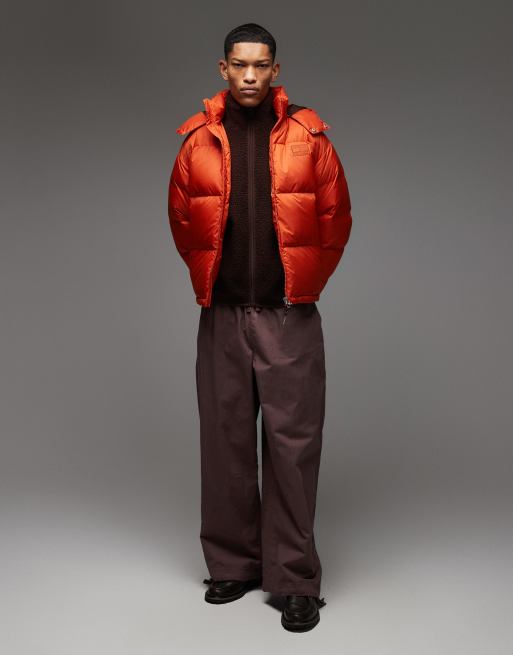 Tommy Jeans alaska puffer jacket in orange | ASOS