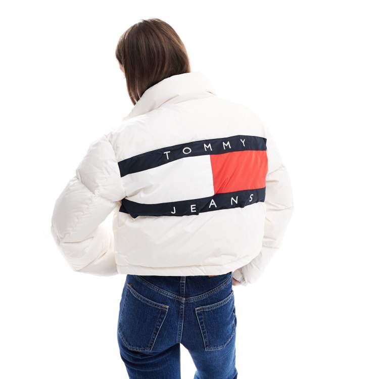 White tommy jeans jacket sales