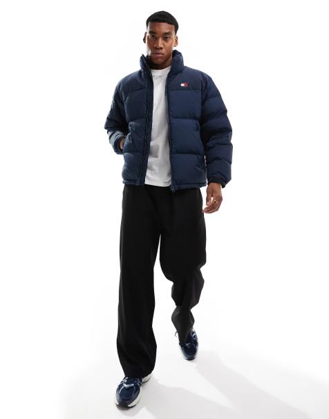 Tommy Jeans – Alaska – Pufferjacke aus Cord in Blau - view 1