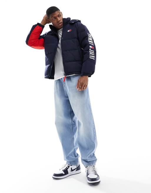 Tommy Jeans – Alaska – Steppjacke in Blau
