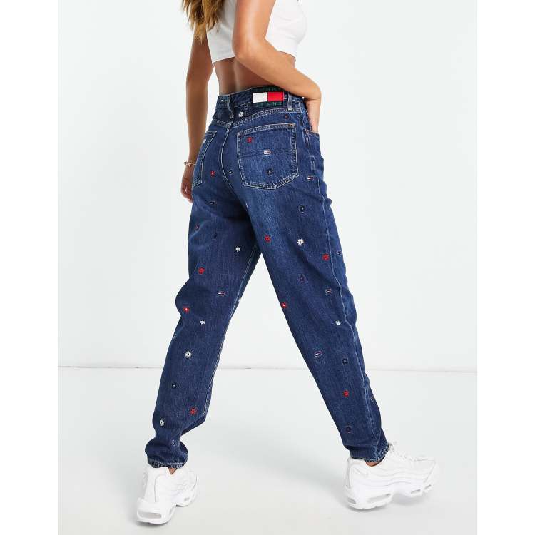 Jeans all logo mom jeans in | ASOS