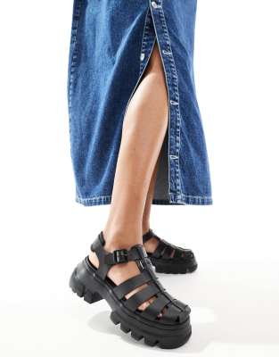 Tommy Jeans - Anglersandalen in Schwarz