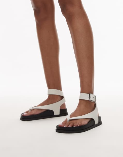 Tommy Jeans ankle strap sandal in white - view 1
