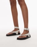[Tommy Jeans] Tommy Jeans ankle strap sandals in white 37 Ivory
