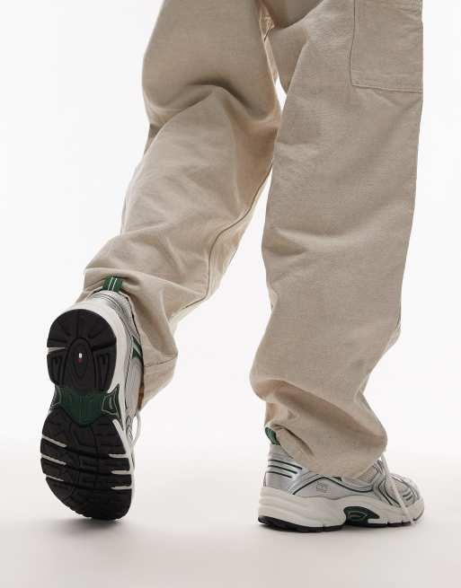 Tommy Jeans Archive 97 metallic sneakers in green | ASOS