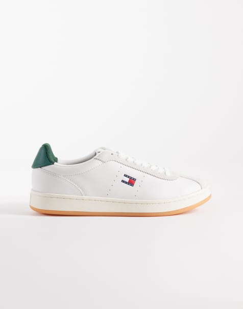 Tommy Jeans - Archive 98 Elevated - Sneakers in vera pelle bianche con logo - view 1