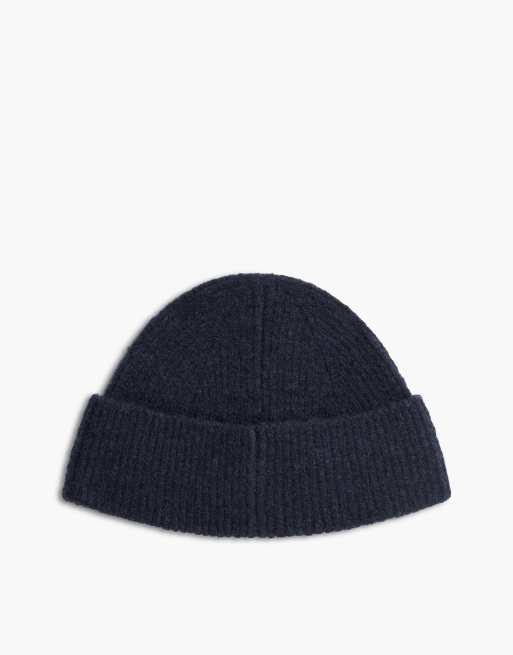 Tommy Jeans Archive Beanie aus Wollmix, kurz, in Dunkelblau, 2 von 4
