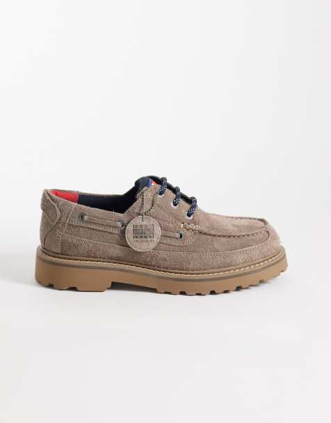 Tommy Jeans – Archive – Beżowe buty żeglarskie z naturalnego zamszu - view 1