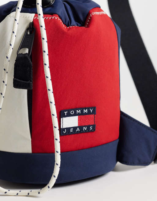 Tommy Jeans - Archive - Borsello blu navy, rosso e bianco, 3 di 4