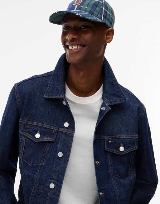 Tommy Jeans Archive check baseball cap in green archive check, 4 of 4