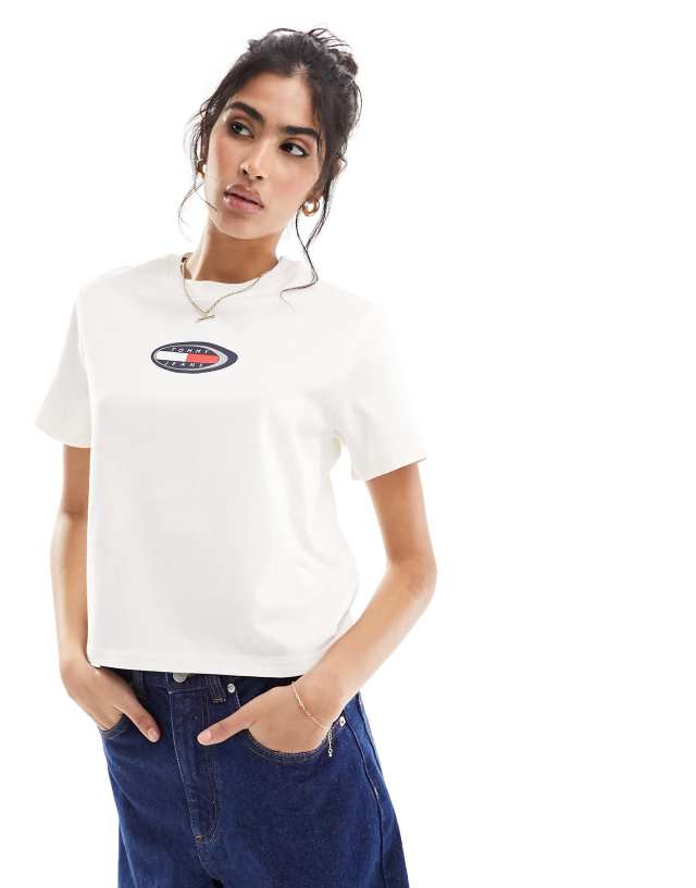 Tommy Jeans - archive classic t-shirt in white