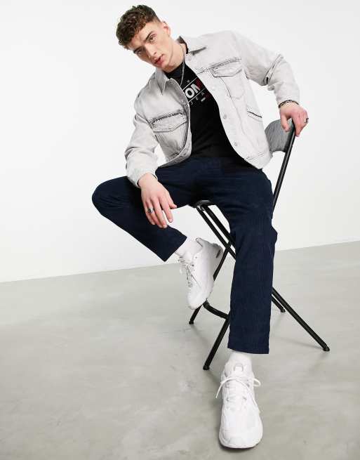 Tommy Jeans - Archive - Giacca di jeans oversize lavaggio nero acido con bandiera sul retro, 2 di 4