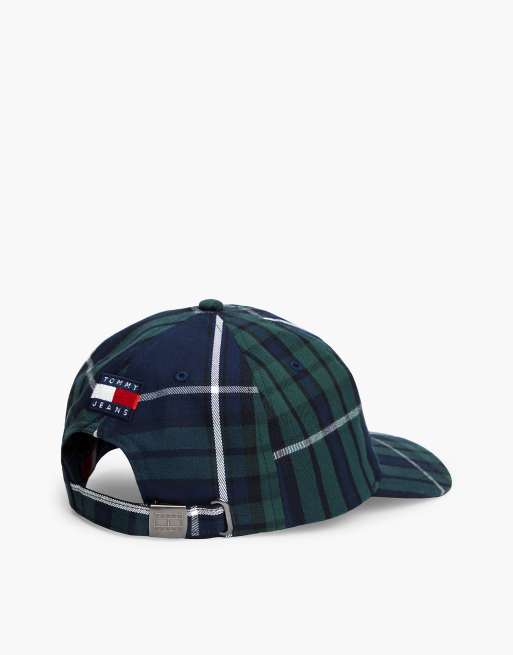 Tommy Jeans Archive Karo-Basecap in Grün, 2 von 4
