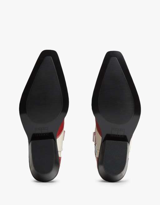 Tommy Jeans Archive leather cowboy boots in rwb, 5 of 7