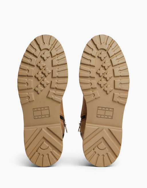 Tommy Jeans Archive Lederstiefel mit warmer Fütterung in Hellbraun, 5 von 7
