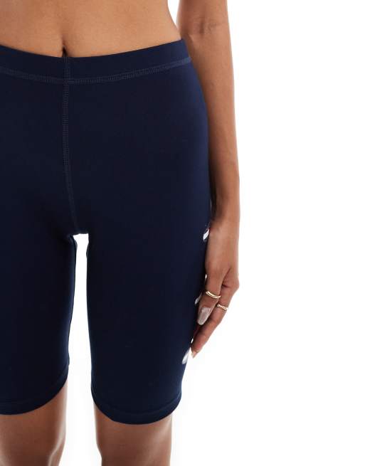 Tommy Jeans archive logo legging shorts in navy | ASOS