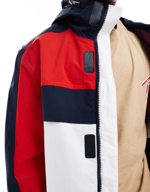Tommy Jeans – Archive – Parkajacke in Rot, Weiß und Blau ASOS
