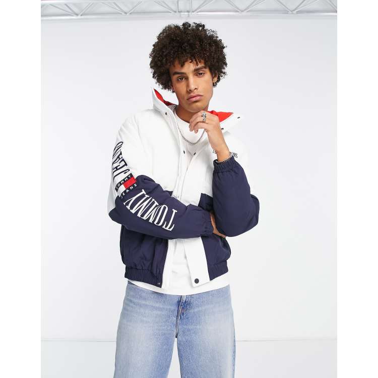 Tommy Jeans chaqueta Bomber con parche logo Talla M Color YALE NAVY