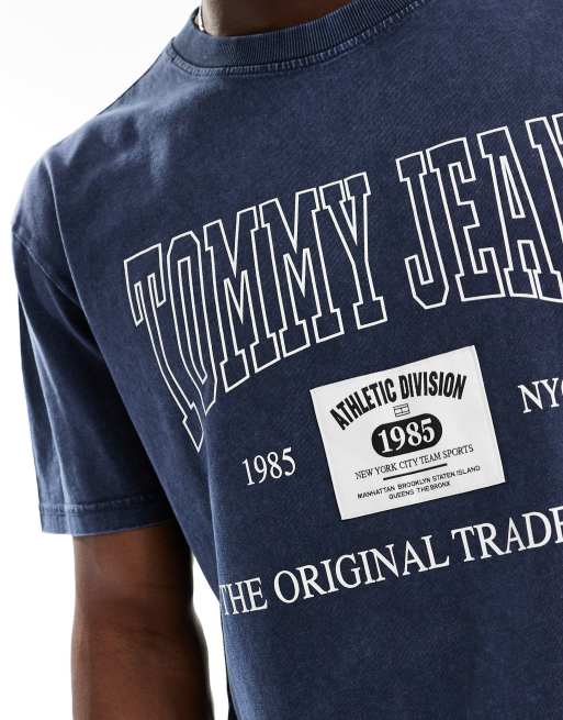 Tommy Jeans - Archive - T-shirt met logolabel in marineblauw, 4 van 4
