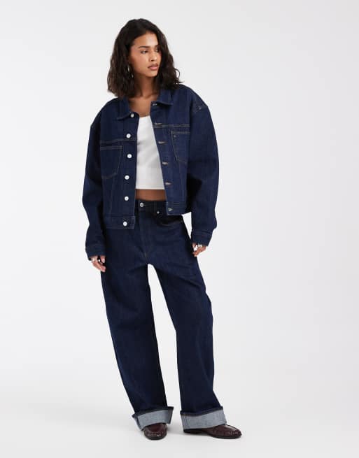 Tommy Jeans Archive Trucker-Jeansjacke in dunkler Waschung, 2 von 4