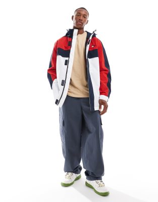 Tommy Jeans - Archive - Veste parka - Rouge, blanc, bleu