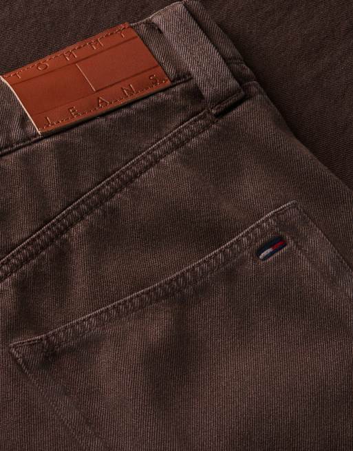 Tommy Jeans Ashton barrel leg boxy black jeans in hemlock brown, 6 of 6