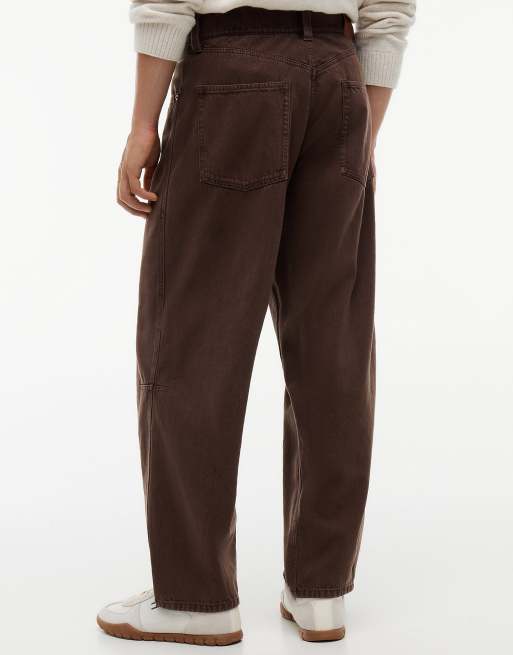 Tommy Jeans Ashton Barrel-Leg Boxy Jeans in Hemlock-Braun, 4 von 6