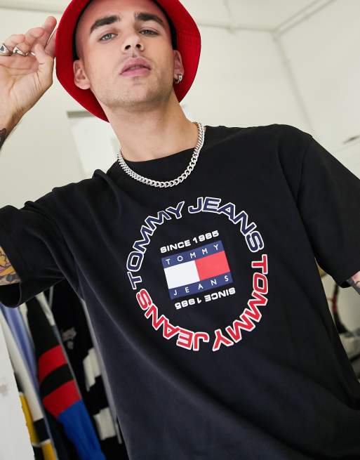 Tommy jeans circle store logo t shirt