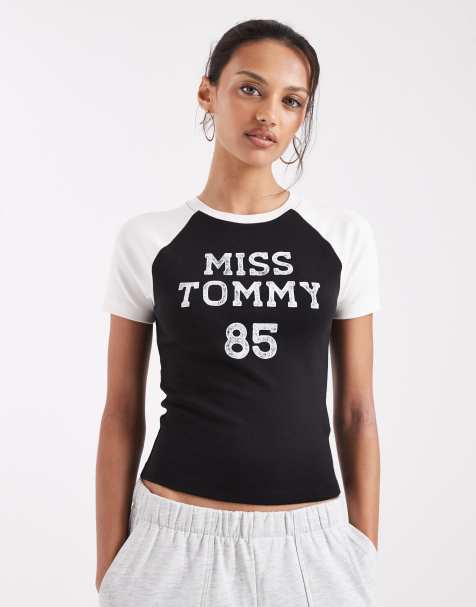 Tommy Jeans - Athletic Miss Tommy - T-shirt corta nera - view 1