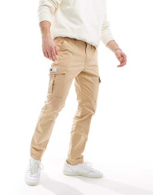 Tommy Jeans Austin cargo pants in sand