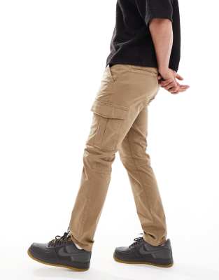 Tommy Jeans Tommy Jeans Austin cargo trousers in beige-Neutral