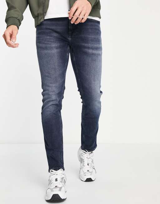 Tommy Jeans - Austin - Jeans met smaltoelopende pasvorm in donkere wassing