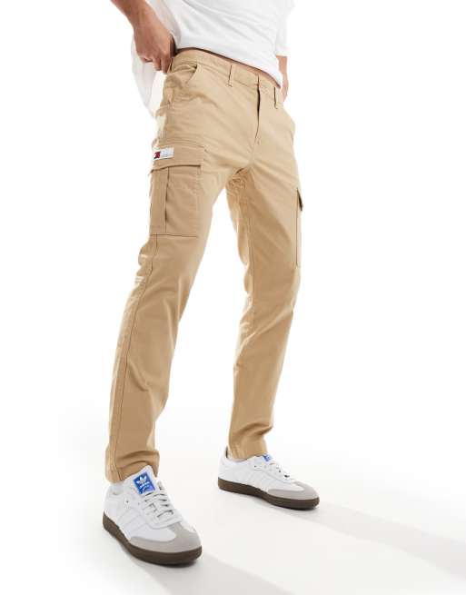 Tommy Jeans Austin lightweight cargo pants in sand