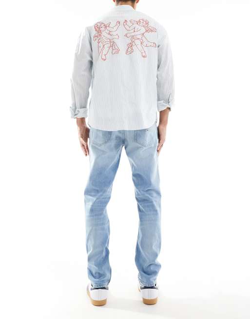 Tommy Jeans – Austin – Schmal zulaufende Jeans in heller Waschung mit schmalem Schnitt, 2 von 5