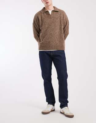 Tommy Jeans Austin Slim Leg Tapered Jeans In Brown