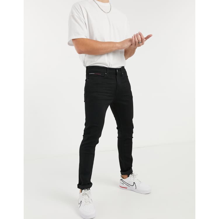 Tommy Jeans austin slim taper jeans in black wash